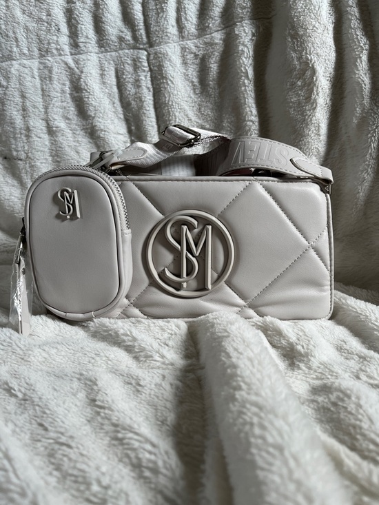 Steve Madden Handbags - Steve Madden Quilted Crossbody Bag in Light Beige